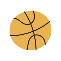 basquetebol. ícone de coisas de criança doodle desenhado à mão. vetor