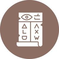 ícone de fundo do círculo de glifo de hieróglifo vetor