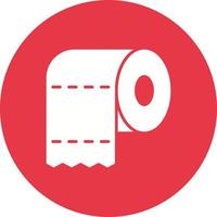 ícone de fundo de círculo de linha de papel higiênico vetor