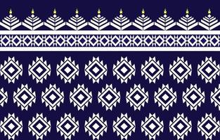 design de padrão geométrico étnico americano abstrato azul e branco para plano de fundo ou papel de parede. ilustração em vetor padrão de tecido