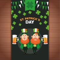 feliz dia de St.Patrick vetor