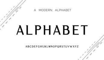 fontes abstratas modernas do alfabeto. tecnologia de tipografia, eletrônico, filme, digital, música, futuro, fonte criativa do logotipo vetor