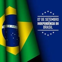 fundo do dia da independência do brasil. vetor