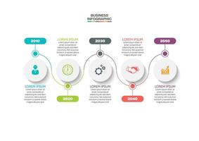 apresentação modelo de infográfico de negócios vetor