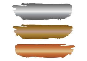 conjunto de gradiente de ouro, prata e bronze vetor