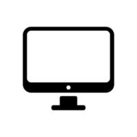 ícone de vetor de área de trabalho do computador