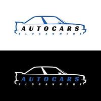 vetor de conceito de design de logotipo de carro