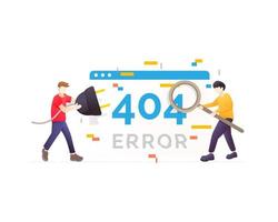 404 página de erro não encontrada ilustração do conceito vetor