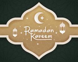 saudação ramadan kareem vetor