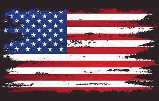 bandeira americana angustiada vetor