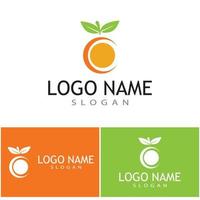 design de logotipo laranja vector ícone ilustração design