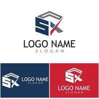 vetor de design de logotipo de carta corporativa de negócios