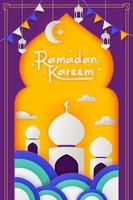 ilustração ramadan kareem vetor