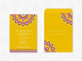 Vetor de cartão de casamento hindu criativo