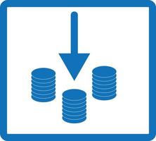 ícone de renda de botões de comércio. símbolo de renda. vetor