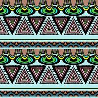 padrão de vetor colorido em estilo tribal. sem costura mão desenhada fundo navajo tribal cor retro asteca fantasia geométrica abstrata arte imprimir papel de parede de fundo étnico hipster, design de tecido, tecido.