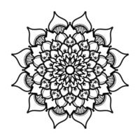 mandala desenhada à mão. decoração em ornamento de doodle oriental étnica. vetor