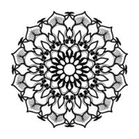 mandala desenhada à mão. decoração em ornamento de doodle oriental étnica. vetor