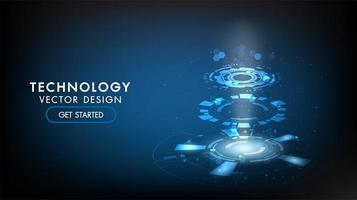 Fundo abstrato tecnologia tecnologia de conceito de comunicação de alta tecnologia