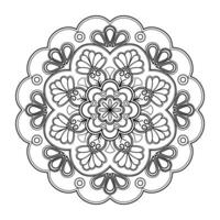 padrão de mandala abstrata de vetor. arte na parede. livro de colorir rendas padrão a tatuagem. design para uma camisa de pintura de papel de parede e design de adesivo de azulejo, ornamento de círculo decorativo em estilo oriental étnico vetor