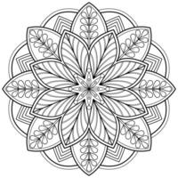 padrão de mandala abstrata de vetor. arte na parede. livro de colorir rendas padrão a tatuagem. design para uma camisa de pintura de papel de parede e design de adesivo de azulejo, ornamento de círculo decorativo em estilo oriental étnico vetor