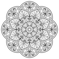 padrão de mandala abstrata de vetor. arte na parede. livro de colorir rendas padrão a tatuagem. design para uma camisa de pintura de papel de parede e design de adesivo de azulejo, ornamento de círculo decorativo em estilo oriental étnico vetor