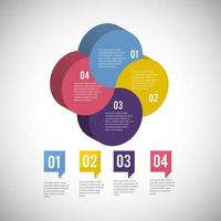 informações de diagrama de negócios infográfico isométrica vetor