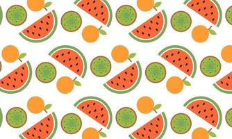 vetor de padrão de frutas. padrão de fundo de frutas