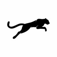 logotipo de vetor de silhueta de pantera