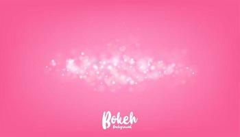 Bokeh dos namorados corações fundo rosa vetor