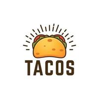 ilustração vetorial de logotipo de tacos vetor