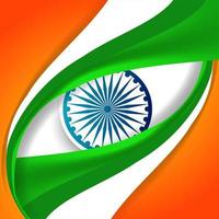 Fundo da bandeira indiana para o dia da república vetor
