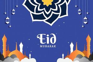 banner de mídia social eid vetor