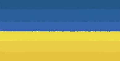 fundo panorâmico abstrato bandeira azul-laranja da ucrânia com pinceladas de tinta - vetor