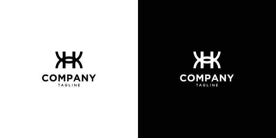 design de logotipo de iniciais khk exclusivo e moderno vetor
