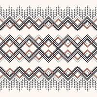 linha quadrada geométrica zig zag forma étnica Marrocos creme marrom estilo cor moderna sem costura de fundo. uso para tecido, têxtil, elementos de decoração de interiores, estofados, embrulhos. vetor