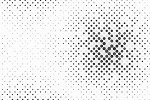 formas de hexágono pequeno de meio-tom de cor preta aleatória abstrata com padrão dinâmico em fundo branco, copie o espaço. vetor