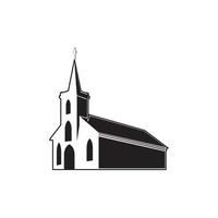 igreja local de culto edifício logotipo vetor ícone símbolo ilustração design