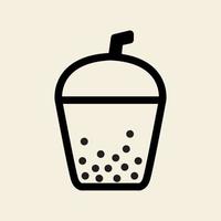 beber bolha copo logotipo vintage vector símbolo ícone ilustração design
