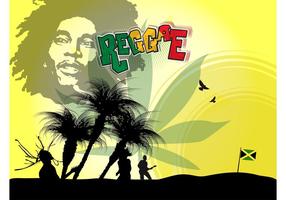 Cartaz de bob marley vetor