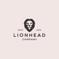 modelo de logotipo de cabeça de leão rei, logotipo forte de leão design elegante premium real dourado vetor