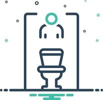 ícone de mistura para banheiro vetor