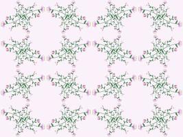 padrão perfeito de flores no fundo rosa vetor