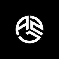 design de logotipo de carta azl em fundo branco. azl conceito de logotipo de letra de iniciais criativas. design de letra azl. vetor