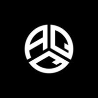 design de logotipo de letra aqq em fundo branco. conceito de logotipo de letra de iniciais criativas aqq. design de letra aqq. vetor