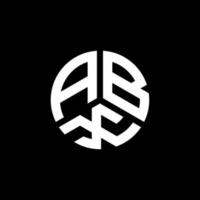 design de logotipo de carta abx em fundo branco. conceito de logotipo de letra de iniciais criativas abx. design de letra abx. vetor