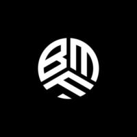 design de logotipo de carta bmf em fundo branco. conceito de logotipo de letra de iniciais criativas bmf. design de letra bmf. vetor
