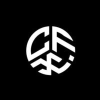 design de logotipo de carta cfx em fundo branco. conceito de logotipo de letra de iniciais criativas cfx. design de letra cfx. vetor
