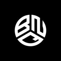 design de logotipo de letra bnq em fundo branco. conceito de logotipo de letra de iniciais criativas bnq. design de letra bnq. vetor