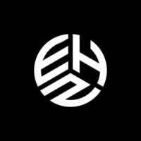 design de logotipo de carta ehz em fundo branco. conceito de logotipo de letra de iniciais criativas ehz. design de letra ehz. vetor